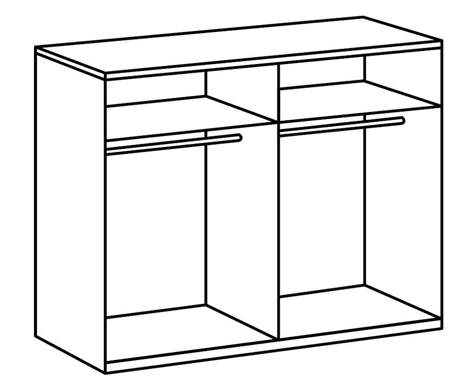 Zweefdeurkast Madrid 225 cm