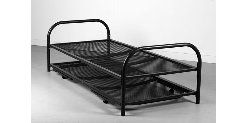 Bed & Onderschuifbed Antraciet Excl. Matrassen