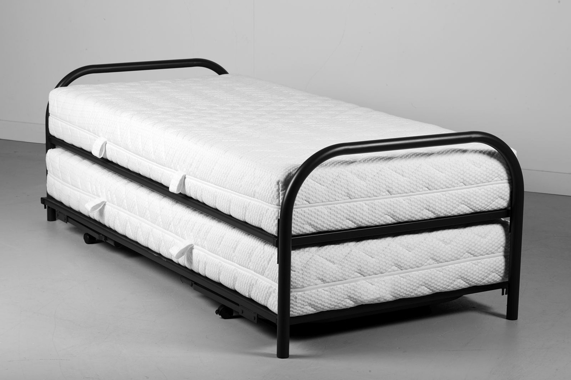 Bed & Onderschuifbed Antraciet Excl. Matrassen