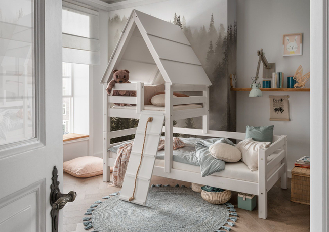 Bed Tobias 90x200 met speelhuisje