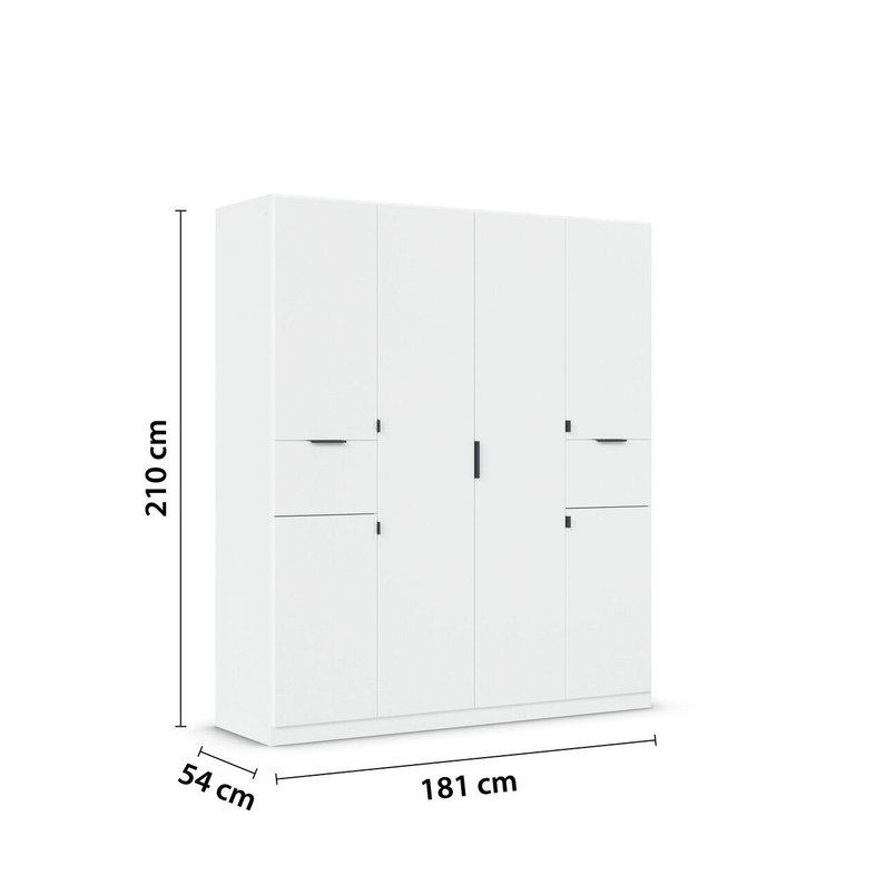 Draaideurkast Combo 6-Deurs