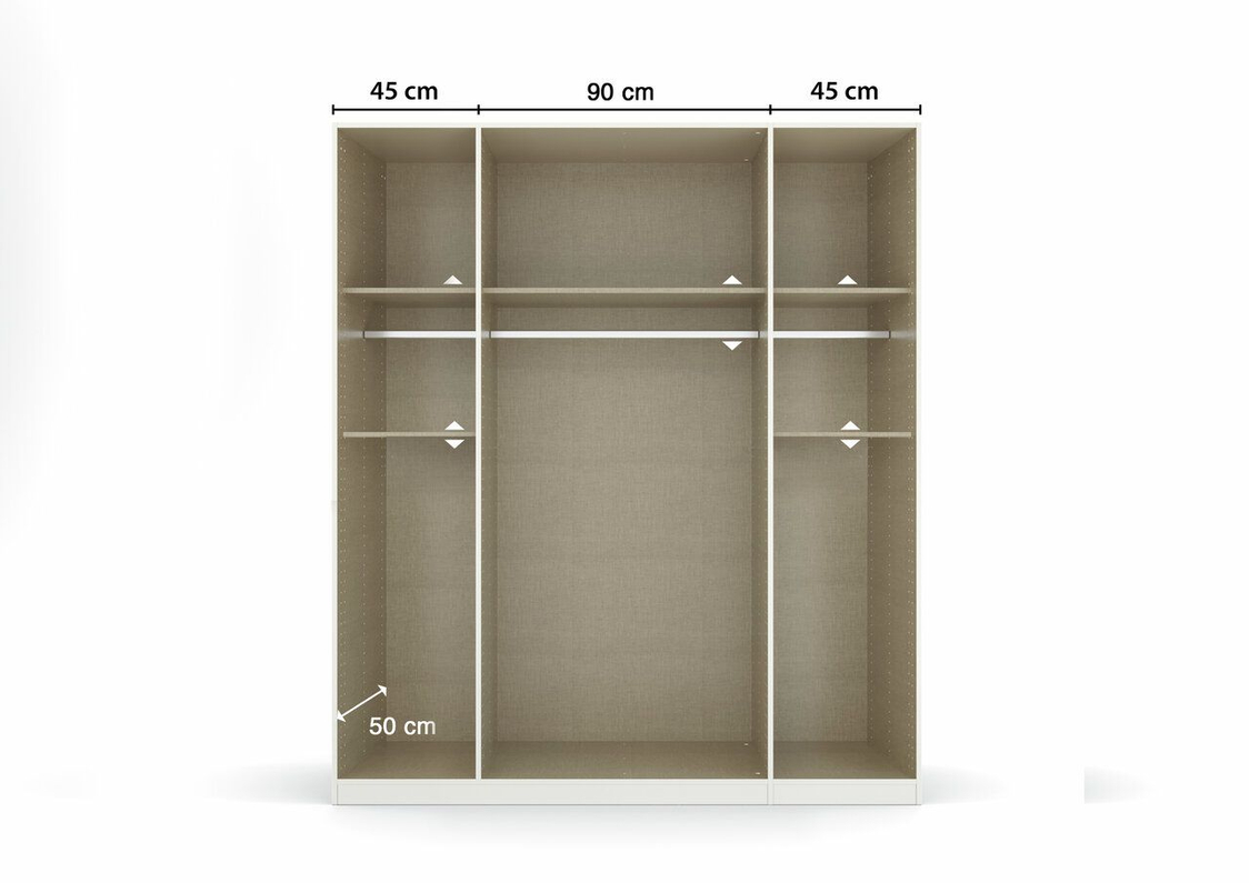 Draaideurkast Combo 6-Deurs