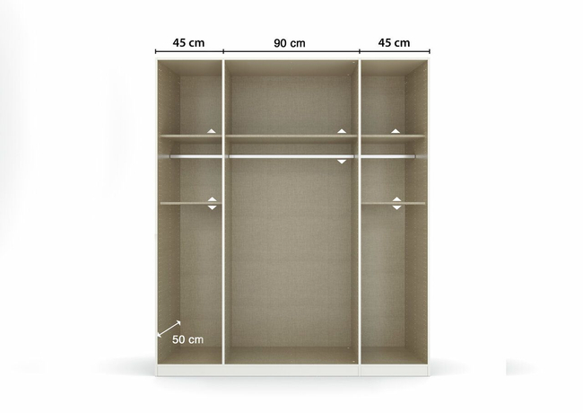 Draaideurkast Combo 6-Deurs