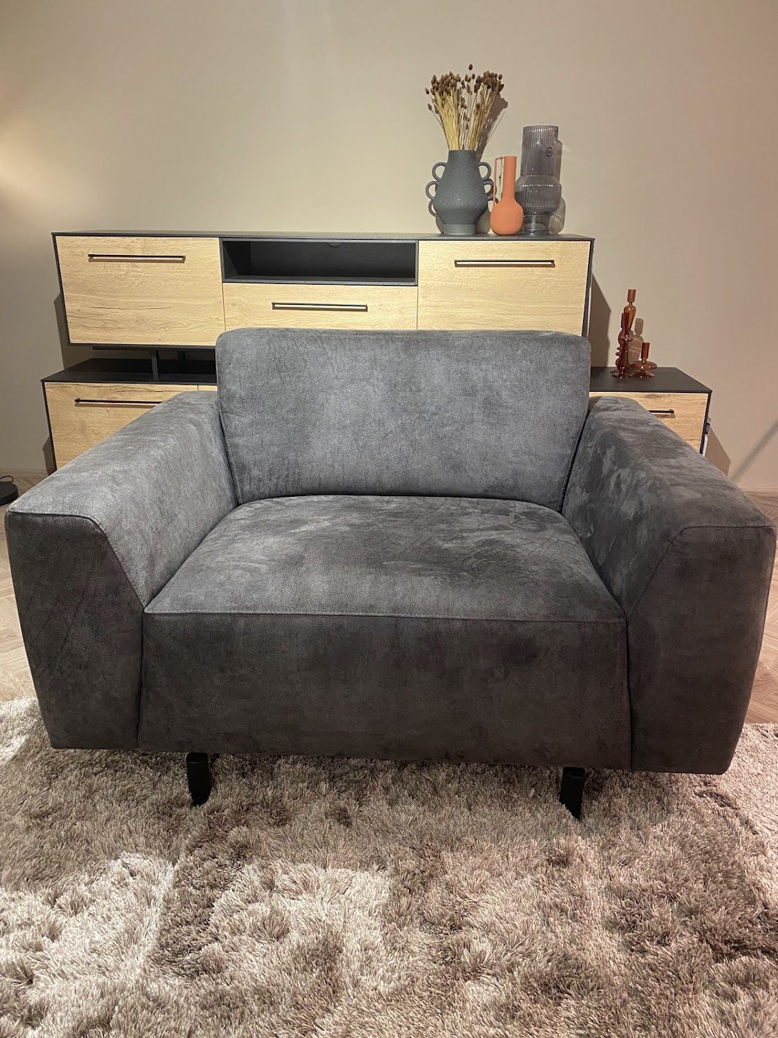 (Showroommodel) INHOUSE Loveseat Carolina Graphite
