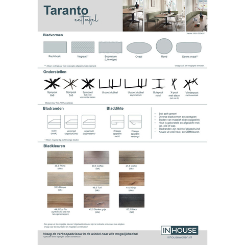 (Showroommodel) INHOUSE Eettafel Taranto Visgraat