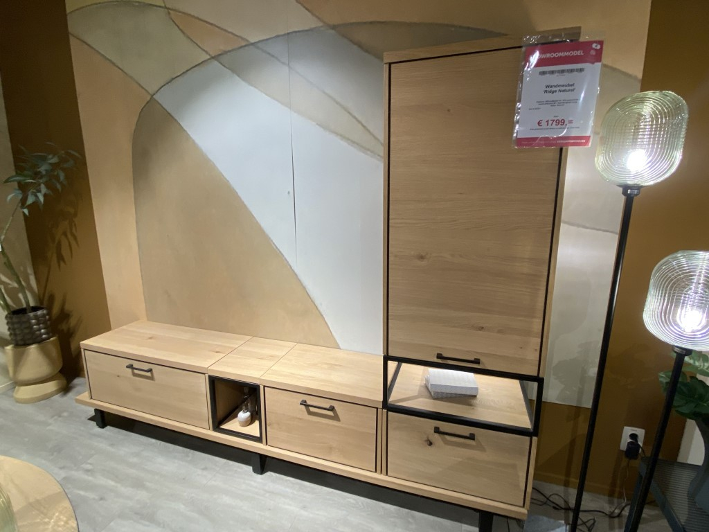 (Showroommodel) Wandmeubel Ridge Naturel