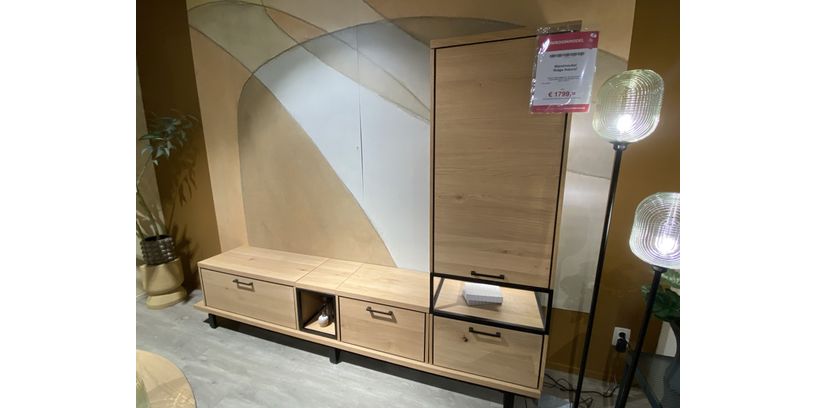 (Showroommodel) Wandmeubel Ridge Naturel