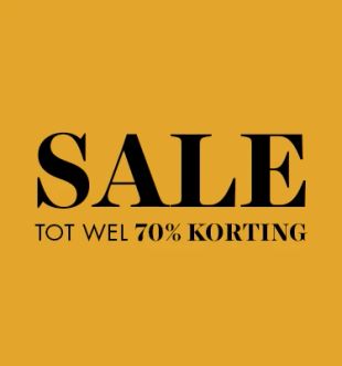 Sale tot wel 70% korting | Bouman & Potter