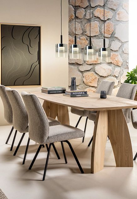 eetkamerset met hanglampen | Bouman & Potter