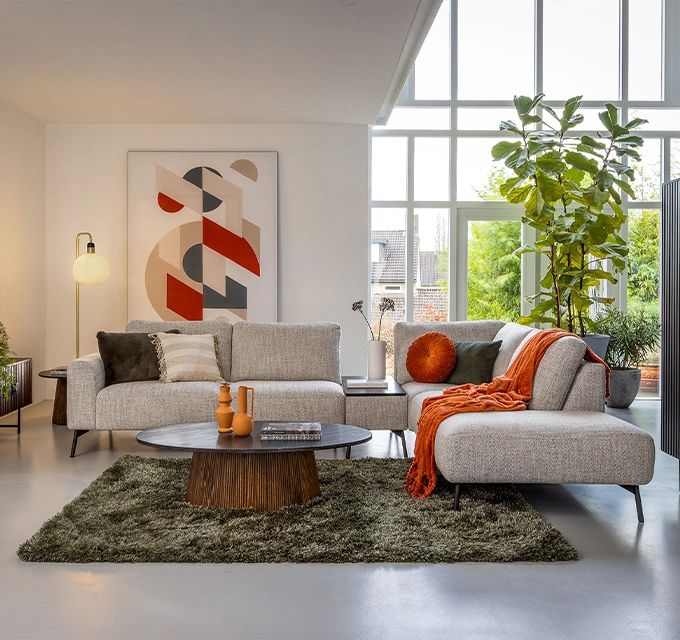 bank kleurtjes en planten | Bouman & Potter