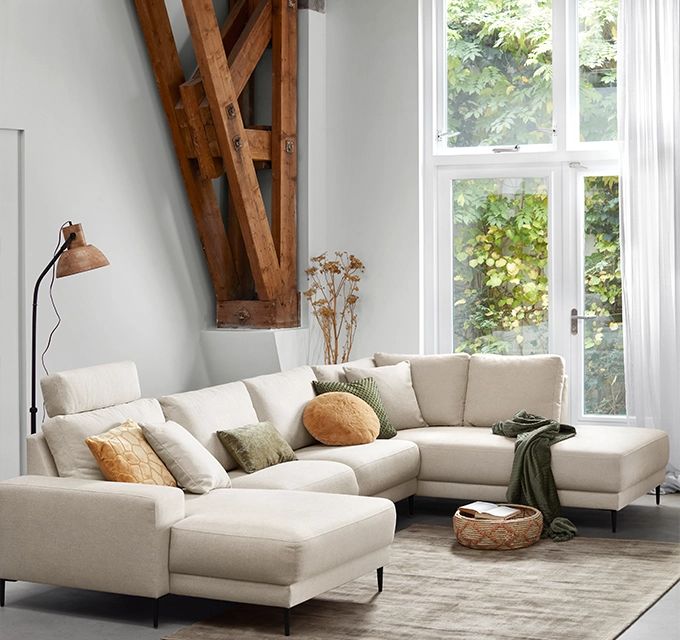 beige bank | Woonboulevard Poortvliet XXL