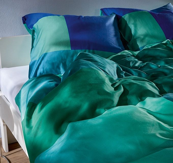 groen met blauw dekbed | Woonboulevard Poortvliet XXL