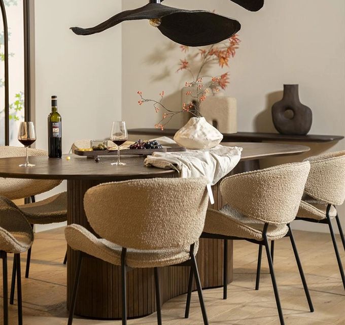 beige eetkamerset | Bouman & Potter