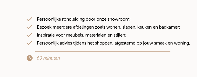 Dit krijg je allemaal tijdens een personal shopping | Woonboulevard Poortvliet XXL