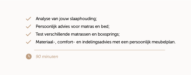 Dit krijg je allemaal tijdens een slaapadvies gesprek | Woonboulevard Poortvliet XXL